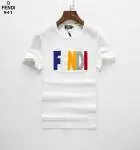 fendi  crewneck t-shirt new season rainbow color discount